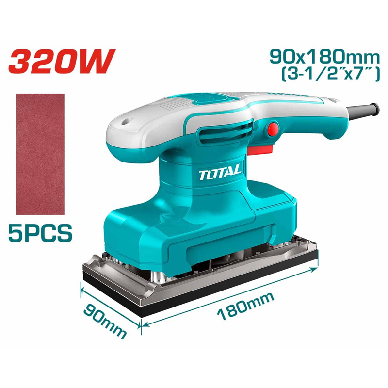 Máy chà nhám chữ nhật 320W Total TF1301836