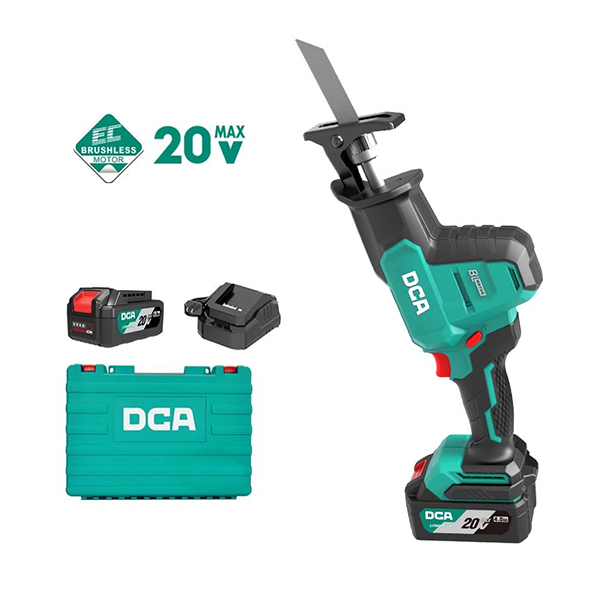 Máy cưa kiếm dùng pin 20V DCA ADJF22DM (1 Pin 4.0Ah & Sạc)