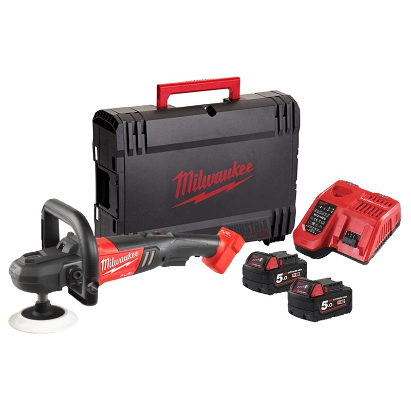 Máy đánh bóng Milwaukee M18 FAP180-502X SET (2pin x 5.0Ah, 1 sạc)