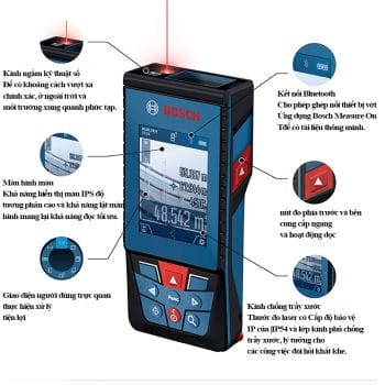 Máy đo khoảng cách 100m Bosch GLM 100-25 C (0601072YK0) - Ảnh 5