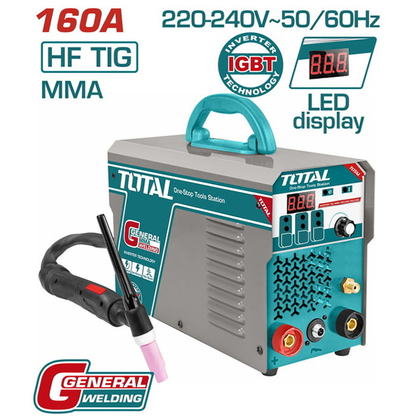 Máy hàn TIG/MMA 160A Inverter Total TIG1601