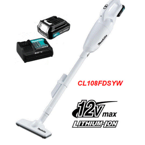 Máy hút bụi dùng pin Makita CL108FDSYW (Kèm pin và sạc)