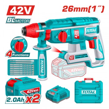 Alternative view of Máy khoan bê tông dùng pin 42V Total TRHLI422682 (2 Pin 2.0Ah, 1 Sạc)