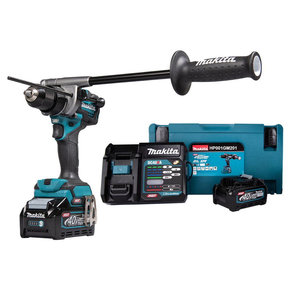 Máy khoan búa và vặn vít Makita dùng pin HP001GM201(40V Max)