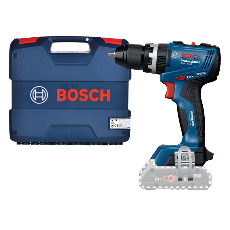 Máy khoan động lực dùng pin 18V Bosch GSB 18V-65 (Chưa Pin & Sạc)