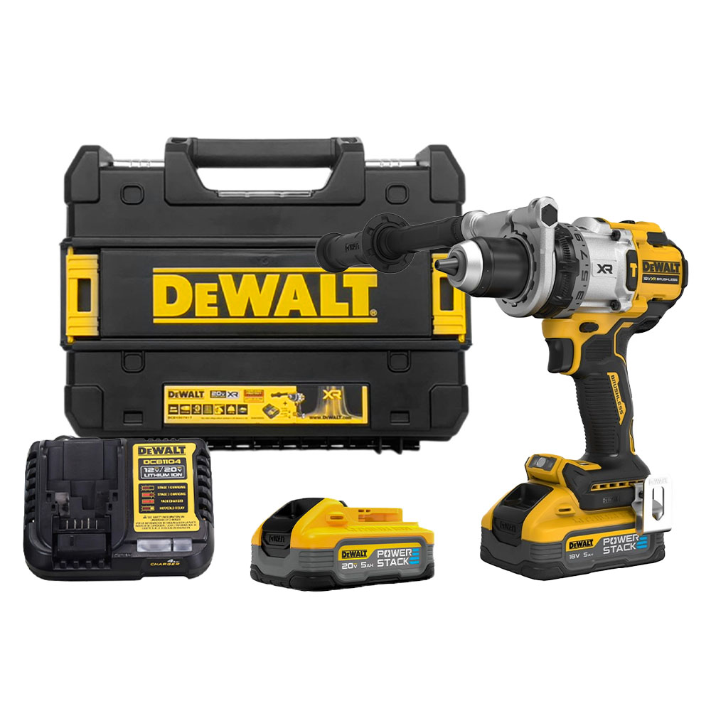 may khoan dong luc dung pin 20v dewalt dcd1007h2t 1732774992