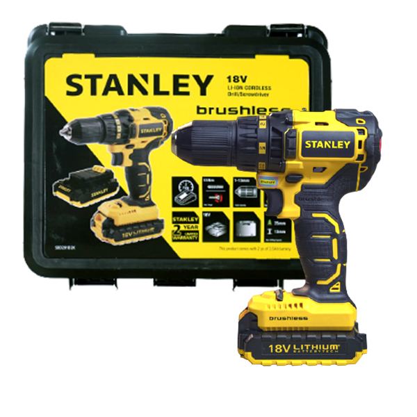 Máy khoan pin Stanley SBD201D2K-B1 (18V)