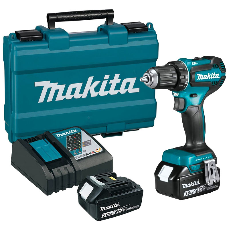 Máy khoan và vặn vít dùng pin Makita DDF485SFE (BL) (18V)