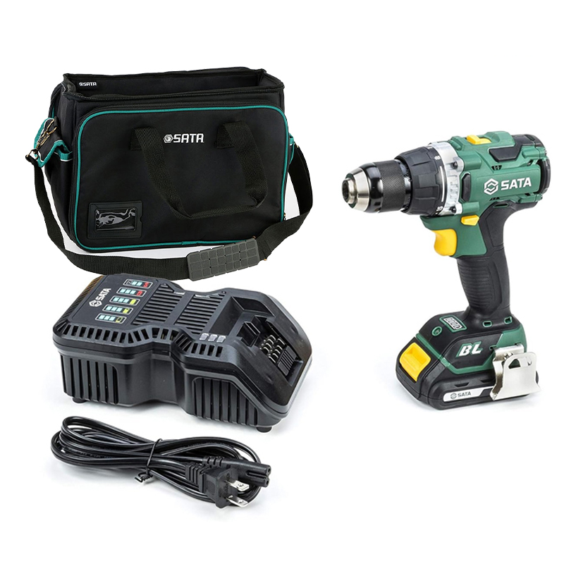 Máy khoan vặn vít dùng pin 18V Sata 51011C (1 Pin 2.0Ah, 1 Sạc)