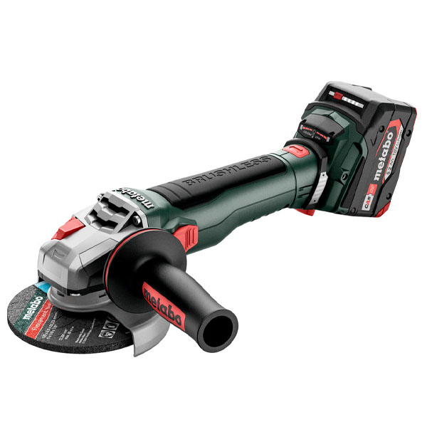 Máy mài góc dùng pin 18v Metabo WB 18 LT BL 11-125 Quick (Set 2X 5.2Ah, 1 Sạc ASC 55)