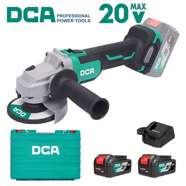 Máy mài góc dùng pin 20V DCA ADSM03-100DM (1 Pin 4.0Ah & Sạc)