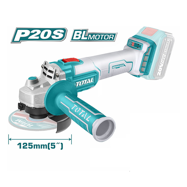 125mm Máy mài góc dùng pin Lithium 20V Total TAGLI201258 (Chưa Pin & Sạc)