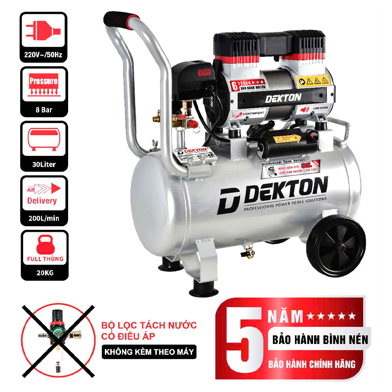 Máy nén khí không dầu 2.0HP / 30L Dekton DK-AC3930PROMAX