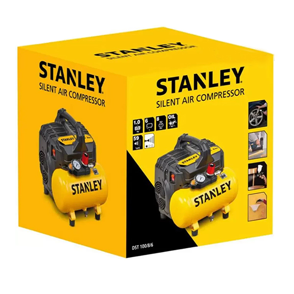 Alternative view of Máy nén khí không dầu 6L Stanley DST100/8/6