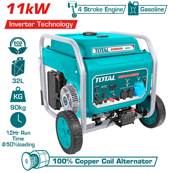 Máy phát điện dùng xăng 11KW Total TP3120001