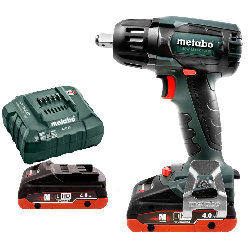 Máy siết bu lông dùng pin 18V Metabo SSW 18 LTX 400 BL (602205800)