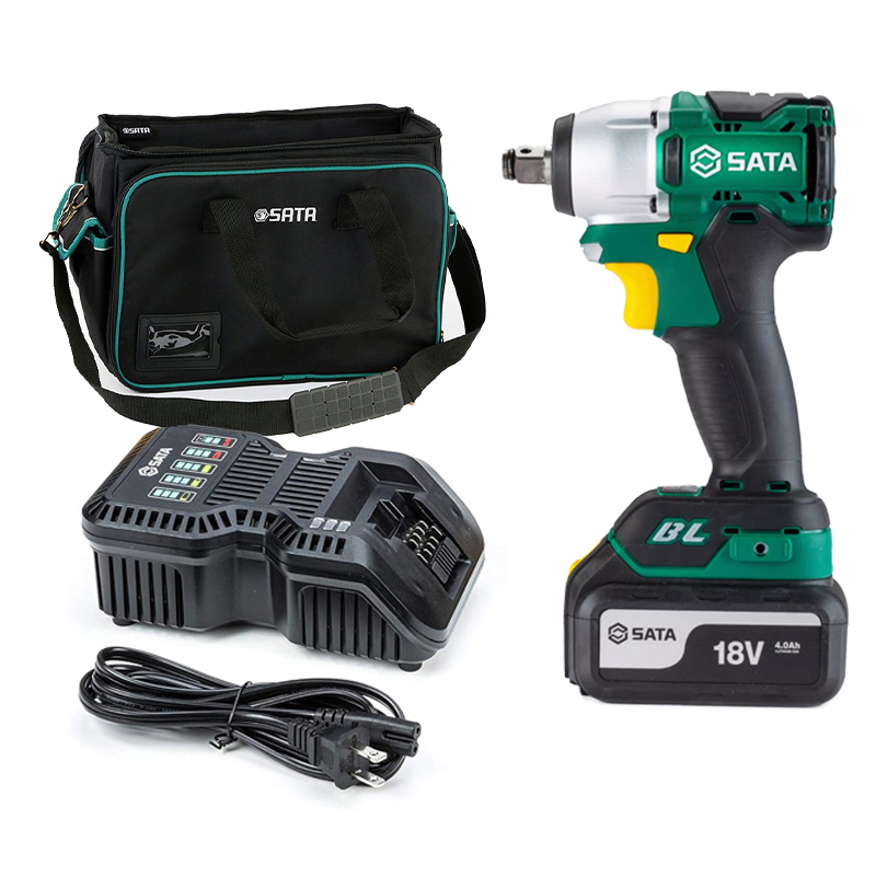 Máy siết bu lông dùng Pin 18V Sata 51073C (1 Pin 5.0Ah, 1 Sạc)
