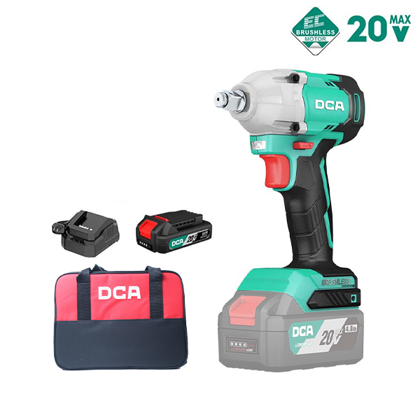 Máy siết bu lông dùng pin 20V DCA ADPB298DM (1 Pin 2.0 Ah & Sạc)