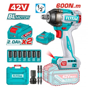 Alternative view of Máy vặn bu lông dùng pin 42V Total TIWLI42602 (2 Pin 2.0Ah, 1 Sạc)