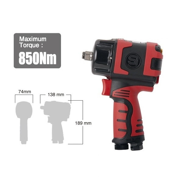 Máy vặn bu lông khí nén 1/2" Shinano SI-1460SR
