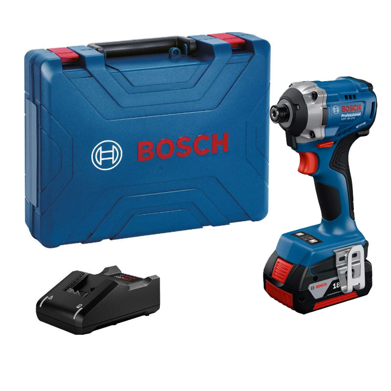 Máy vặn vít dùng pin 18V Bosch GDR 18V-215 (Set 1 Pin 4.0Ah, 1 Sạc)