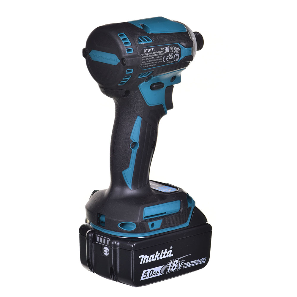Máy vặn vít dùng pin 18V Makita DTD171RTJ (2 Pin 5.0Ah, 1 Sạc nhanh) - Ảnh 5