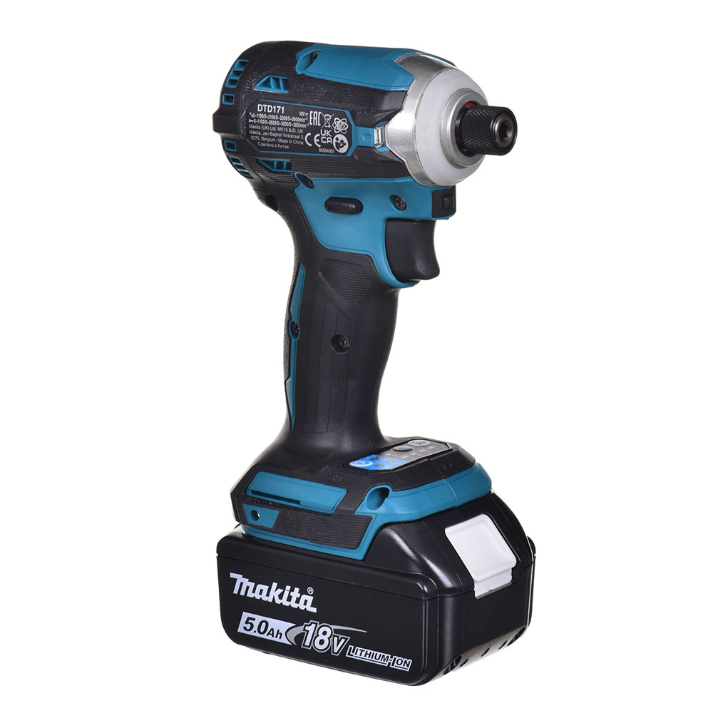 Máy vặn vít dùng pin 18V Makita DTD171RTJ (2 Pin 5.0Ah, 1 Sạc nhanh) - Ảnh 3