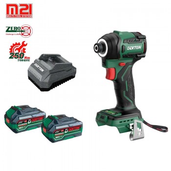 Alternative view of Máy vặn vít dùng pin 21V Dekton M21-CV250PRO (2 Pin 4.0Ah, 1 Sạc)