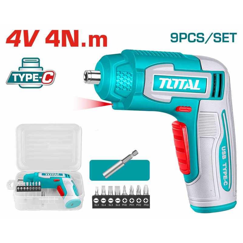 Máy vặn vít mini dùng pin 4V Total TSDLI0458