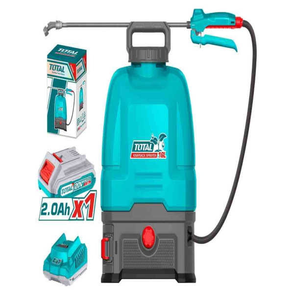 Máy xịt thuốc 16L dùng pin 20V Total TSPLI20162 (Kèm 1 Pin 2.0Ah & Sạc)