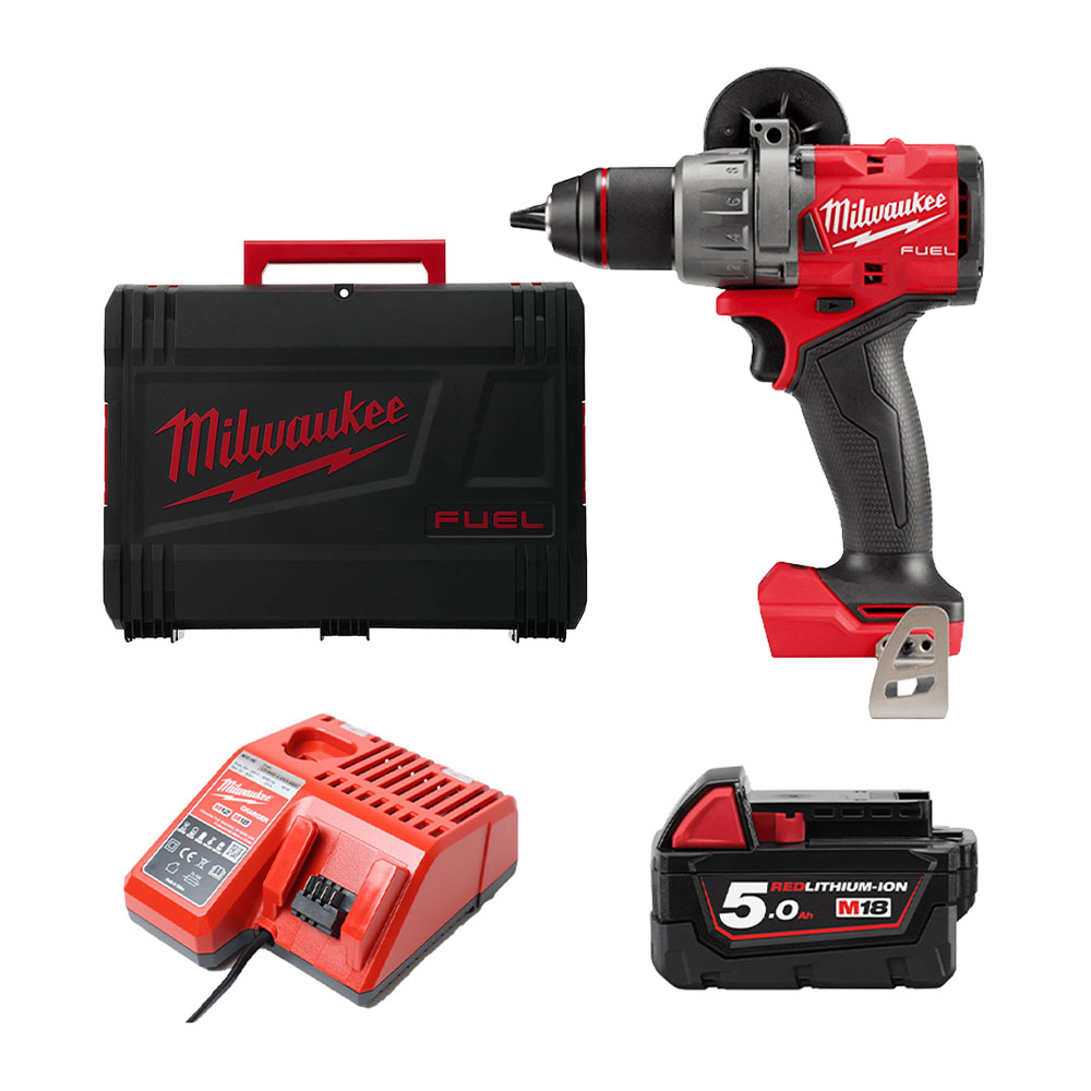 Milwaukee Combo 1 - Máy khoan pin M18 FPD3-0X + Pin 18V M18B5 + Sạc M12-18C