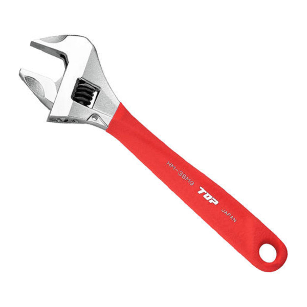 Mỏ lết thường miệng rộng tay cầm đỏ TOP Japan HM-43MGR