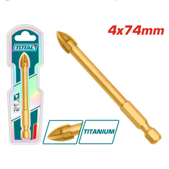 Mũi khoan gạch và kính Total TACG210412 4x74mm