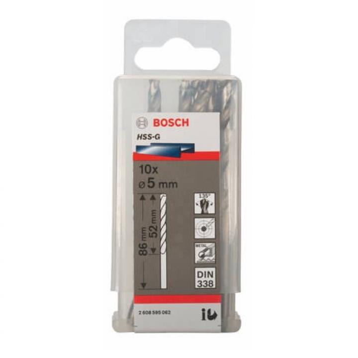 Mũi khoan kim loại Bosch 2608595062 (Ø5x52x86mm)