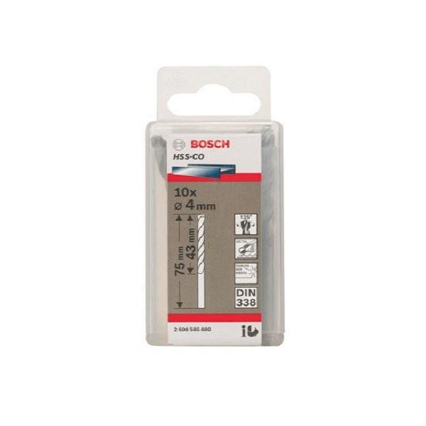 Mũi khoan kim loại HSS-Co 4mm Bosch 1619A0106L (Hàng khuyến mãi)