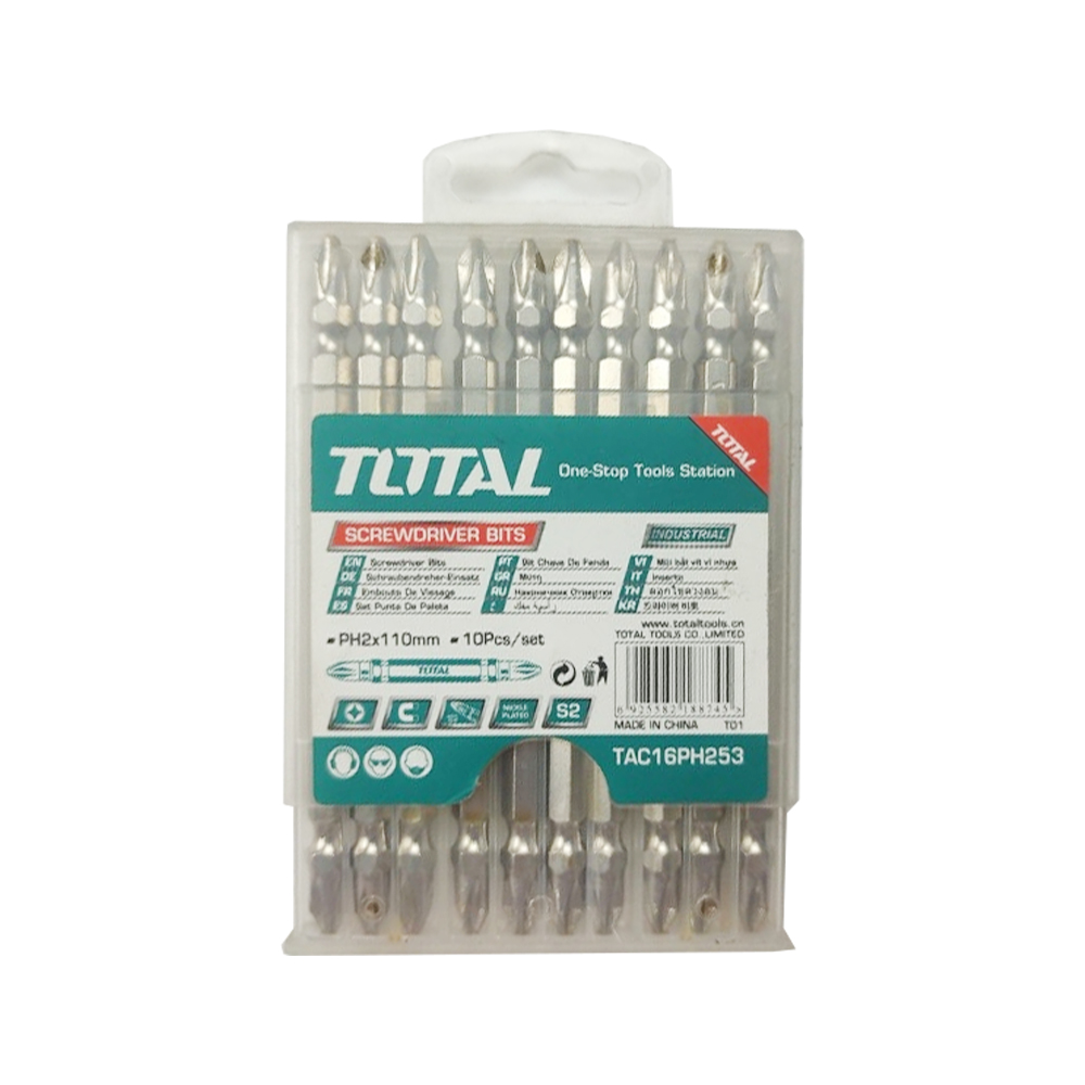 Mũi siết vít bake 2 đầu PH2 Total TAC16PH253 110mm
