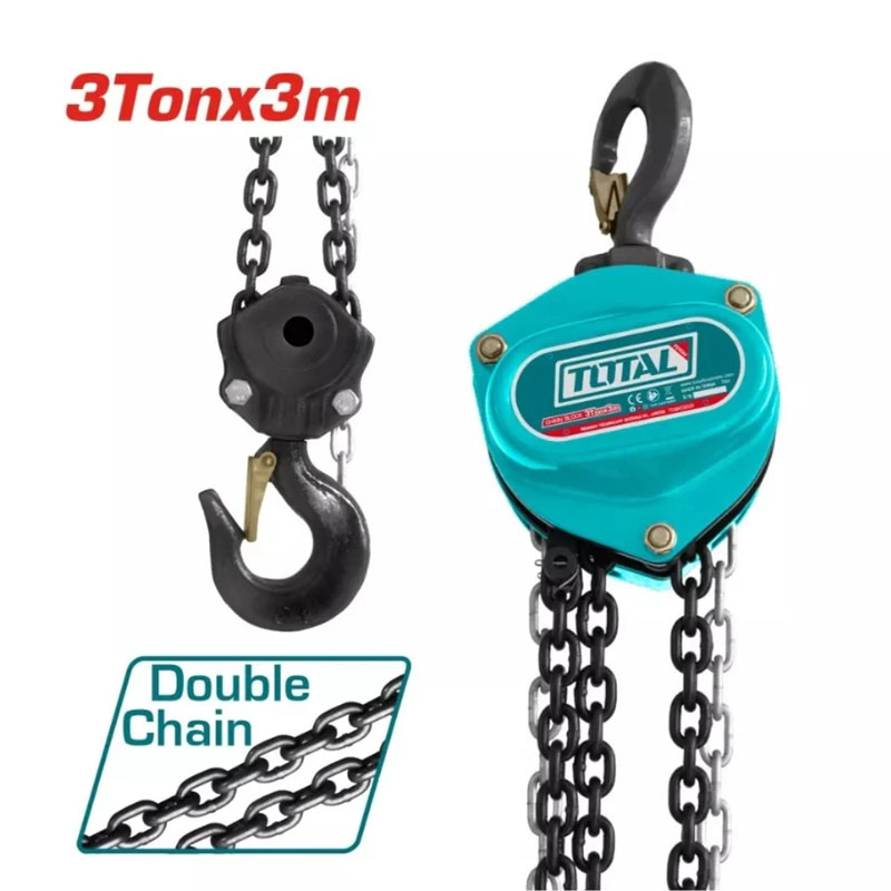 Pa lăng xích kéo tay 3 tấn 3m Total TCBK0203