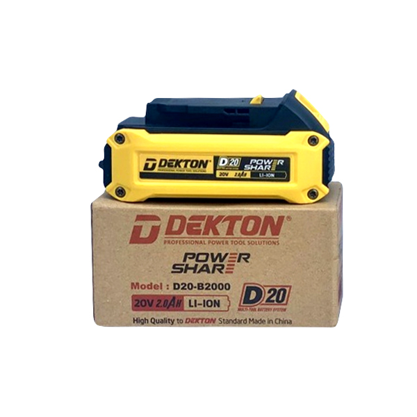 Pin Dekton 21V-2.0Ah chân pin Dewalt D20-B2000