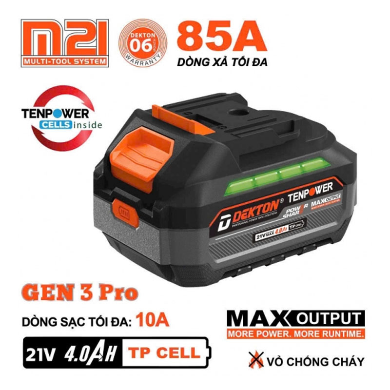 Alternative view of Pin phổ thông 21V 4.0Ah Dekton M21-B4085PLUS