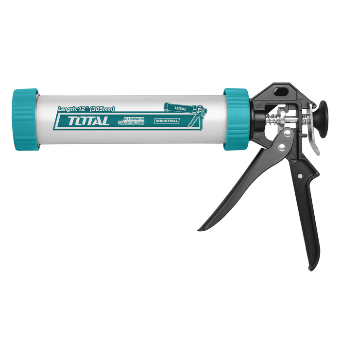 Súng bơm keo silicon thân nhôm Total THT20112 305x55mm