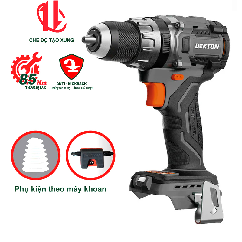 Alternative view of Thân máy khoan động lực dùng pin 21V Dekton M21-KB1385PRO (Anti Kickback)