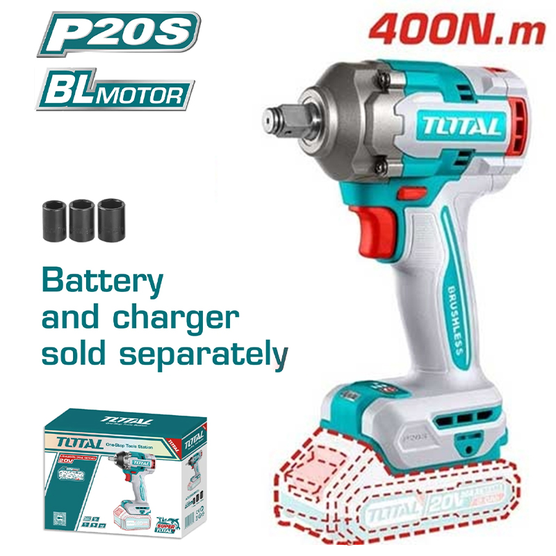 Thân máy siết bu lông dùng pin 20V Total TIWLI20401 (Chưa Pin & Sạc)