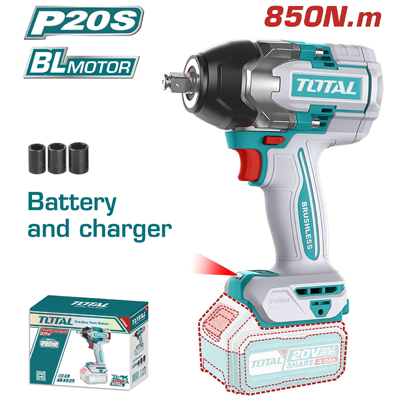 Thân máy siết bu lông dùng pin 20V Total TIWLI20851 (Chưa Pin & Sạc)
