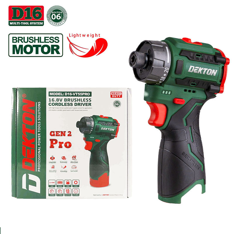 Thân máy vặn vít cấp trượt dùng pin 16.8V Dekton D16-VT55PRO (SOLO)