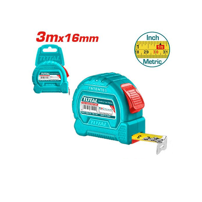 Thước cuộn thép tự khóa Total TMT37316 3mx16mm