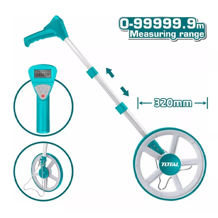 Thước lăn đo đường số cơ 9999m Total TMT19945 320mm