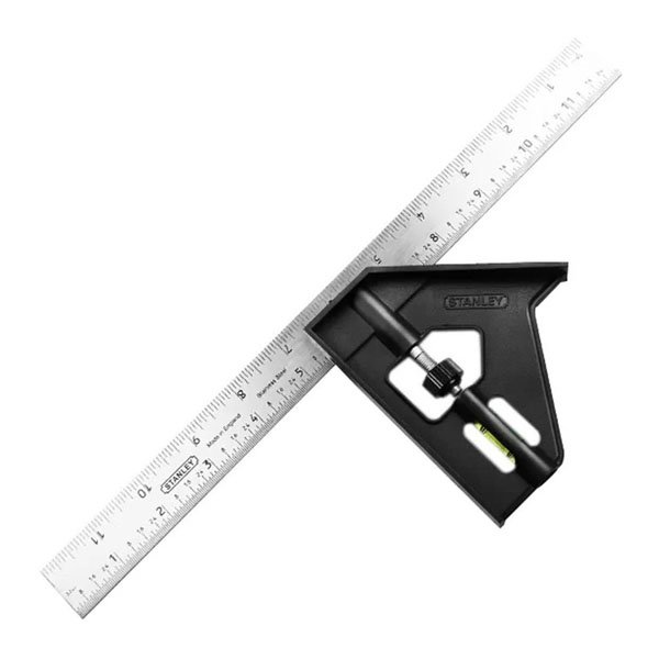 Thước vuông kết hợp cán cầm nhựa Stanley 46-012 12”