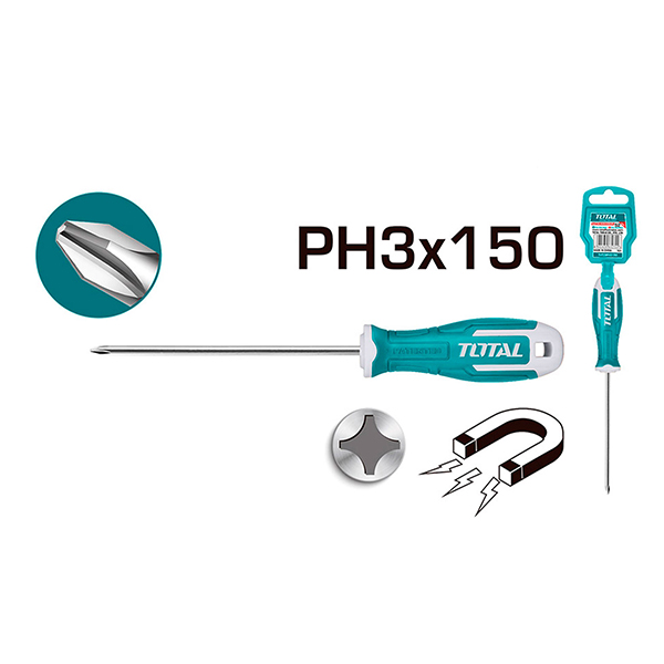 Tua vít bake PH3 8x150mm Total THT26PH3150