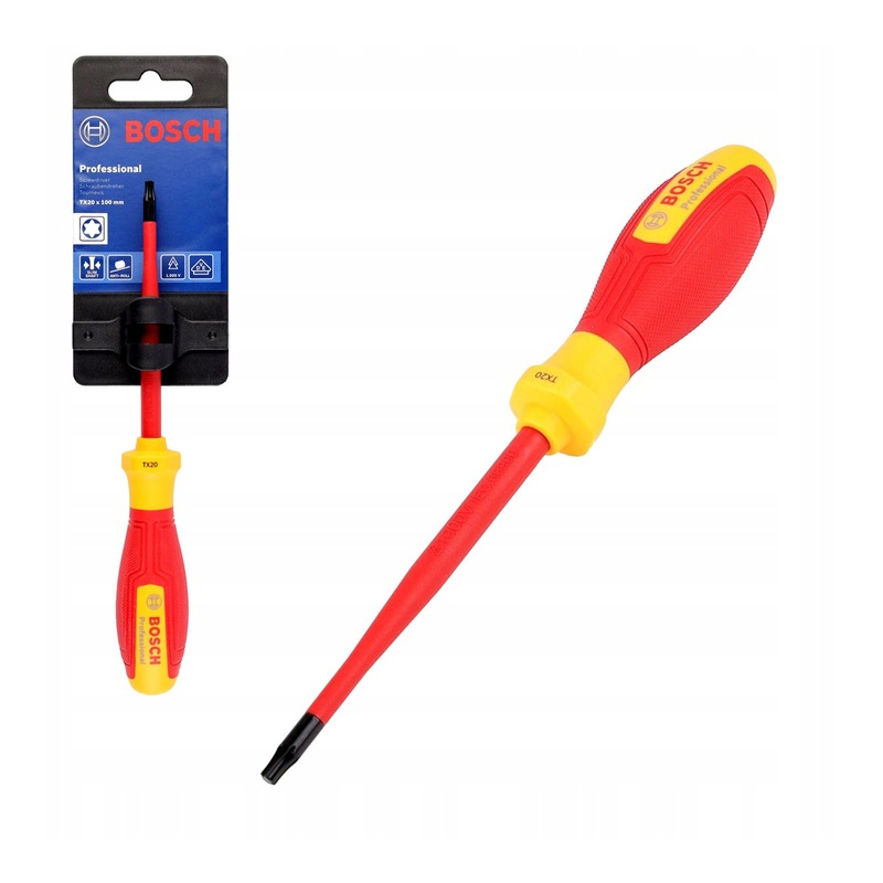Tua vít cách điện VDE đầu bông TX20 Bosch 1600A02NC7