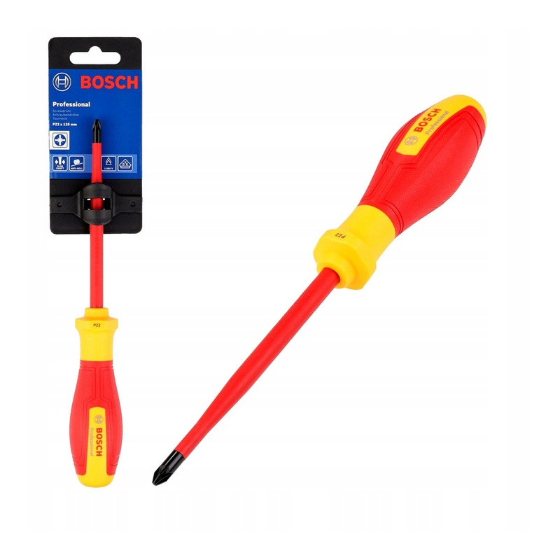 Tua vít cách điện VDE đầu hoa thị PZ2 Bosch 1600A02ND2